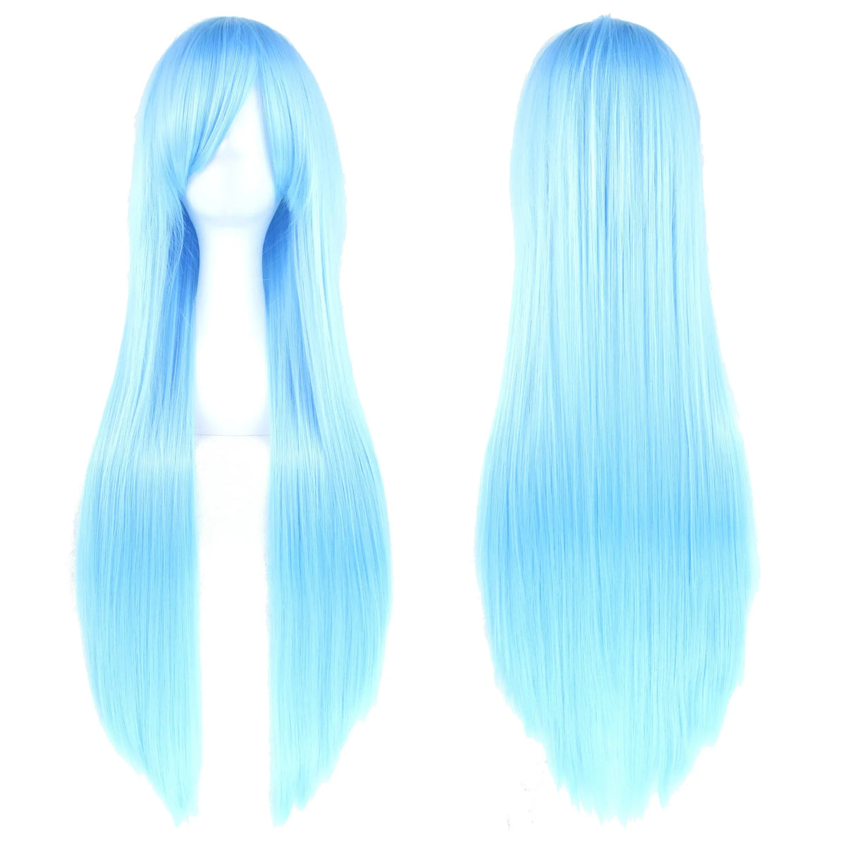 Long Straight Cosplay Wig 32 Inch Synthetic Hair