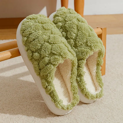 Fluffy Plush Slippers Non-Slip House Shoes for Men and Women