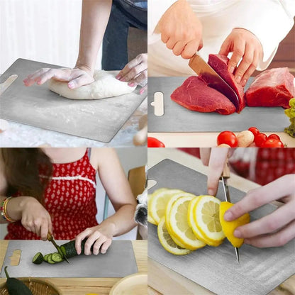 Stainless Steel Cutting Board 304 – Double Sided, Food Grade
