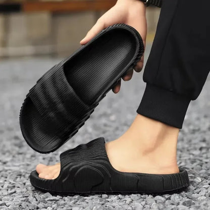 Soft EVA Slide Slippers – Non-Slip Indoor Bathroom Sandals for Men & Women