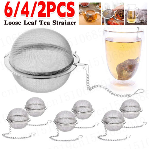 Stainless Steel Tea Ball Infuser with Chain – Fine Mesh
