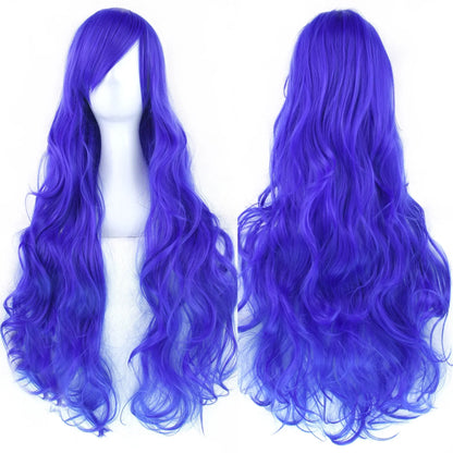 Long Curly Cosplay Wig – Synthetic Party Wig for Women