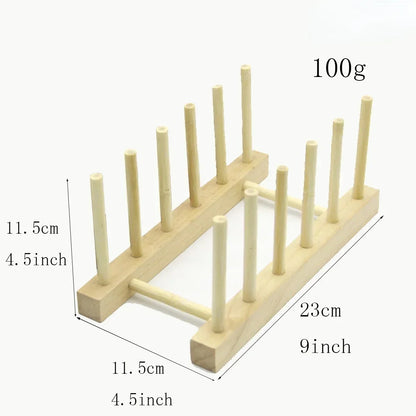Wooden Plate Rack Dish Drainer Stand – Kitchen Organizer