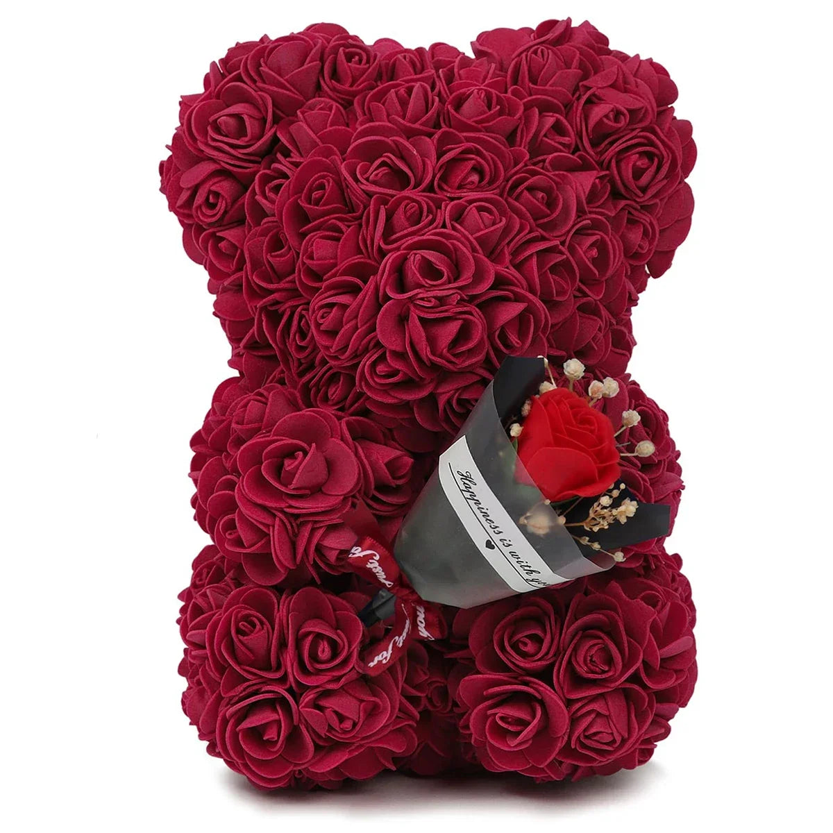 Rose Teddy Bear – Artificial Foam Flower Bear Gift
