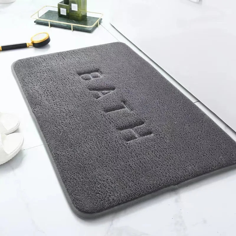 Memory Foam Bath Mat – Anti-Slip Super Absorbent Coral Fleece Floor Rug