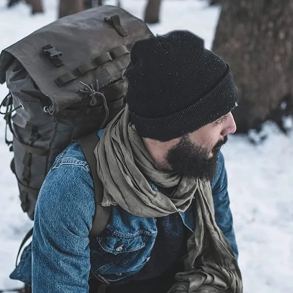 Winter Knit Cuffed Beanie – Warm Unisex Ski Hat