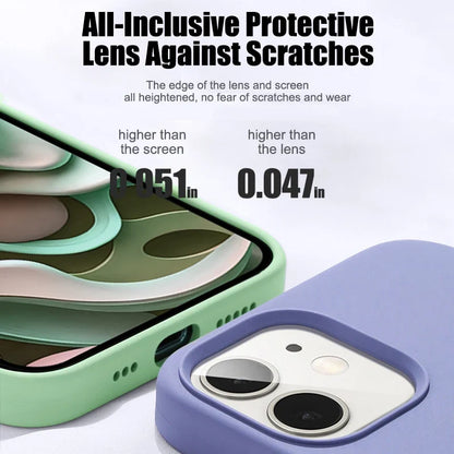 Shockproof Slim iPhone Case – Solid Color ABS Cover