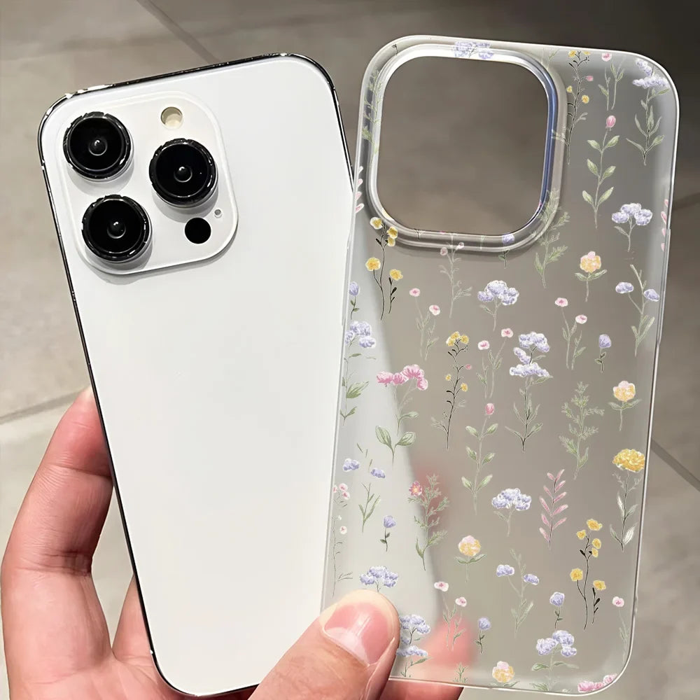 iPhone Case Transparent Matte Shockproof Cover for iPhone 11–18 Pro Max