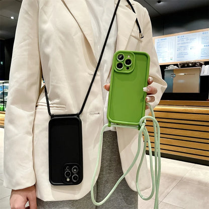 Crossbody iPhone Case with Adjustable Lanyard Strap