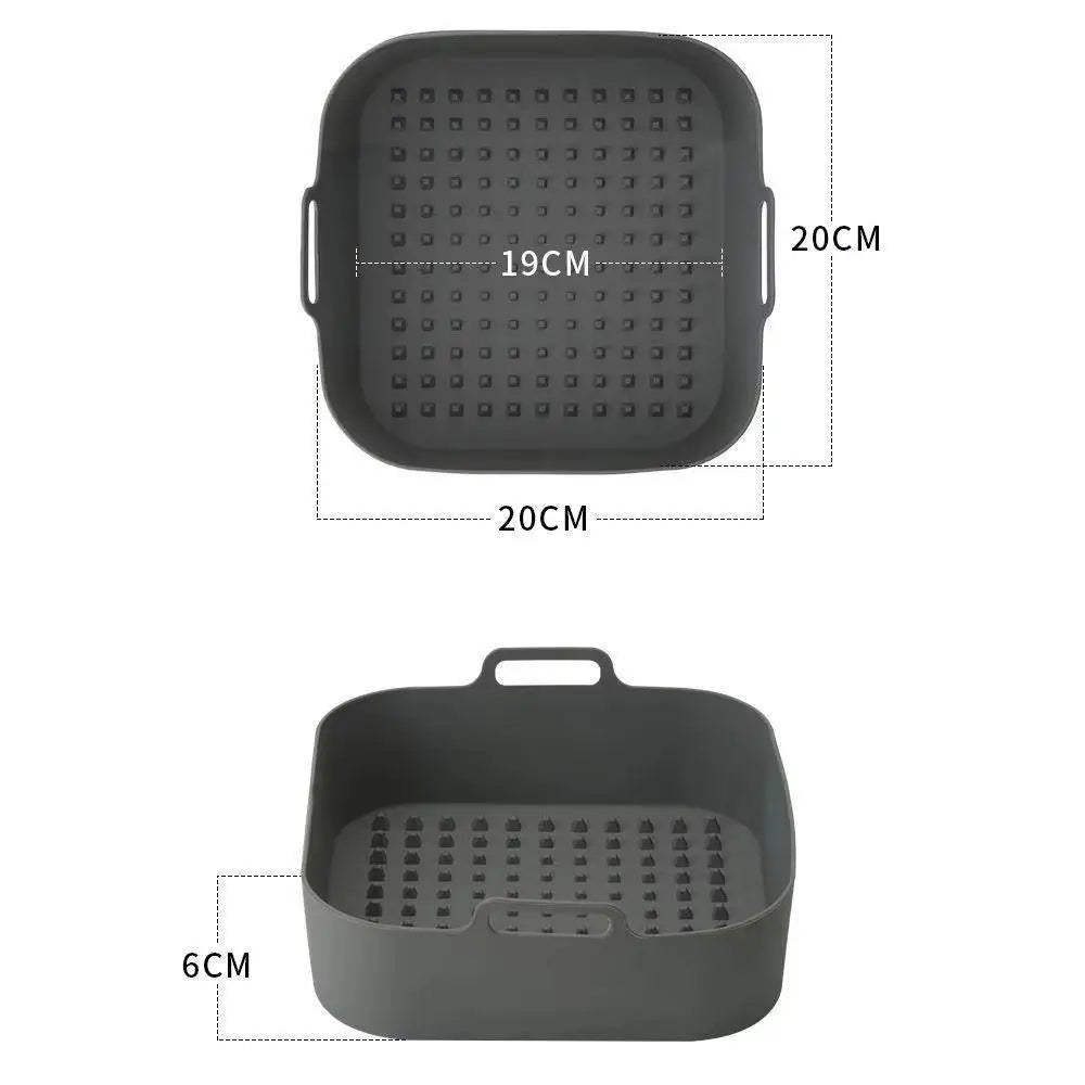 Silicone Air Fryer Liner – Reusable Non-Stick Basket Insert
