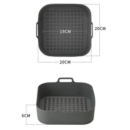 Silicone Air Fryer Liner – Reusable Non-Stick Basket Insert