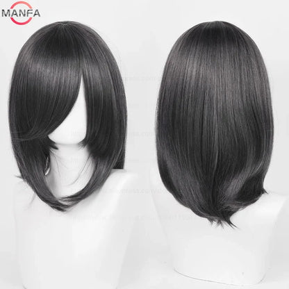 Anime Cosplay Wig - 40cm Medium Straight Wig with Bangs