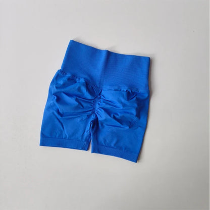 Women's High-Waist Yoga Shorts with Butt Lift & Ruched Back