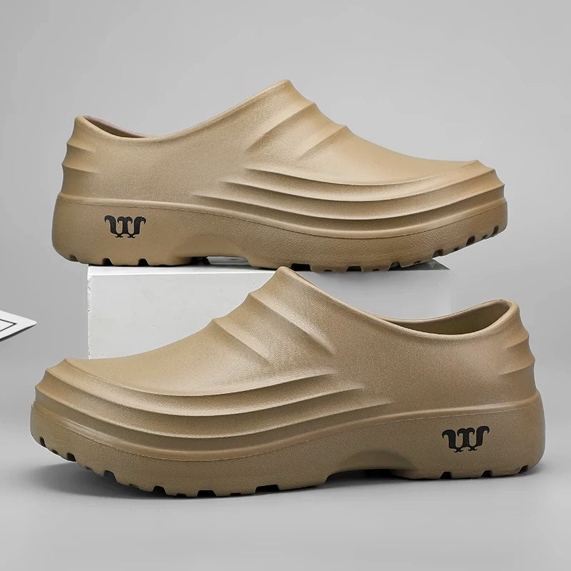 Men’s Waterproof Non Slip Chef Clogs Garden & Beach Shoes Size 36–48