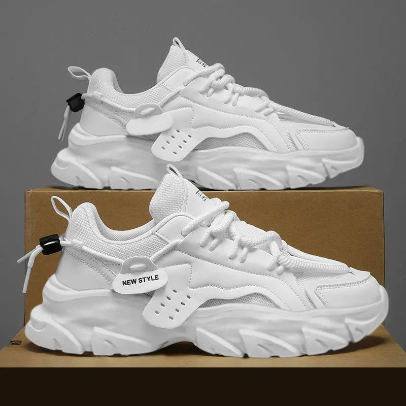 Men's Breathable Chunky Sneakers | Thick Sole Running Shoes