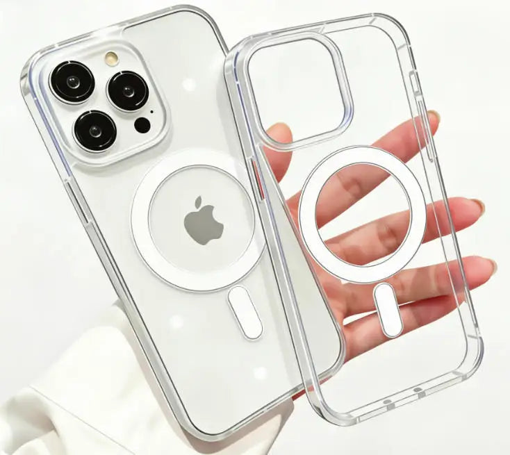 MagSafe Clear iPhone Case – Magnetic Transparent Wireless Charging Cover