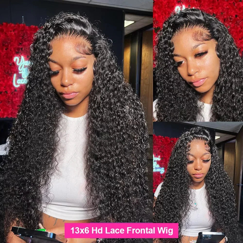 13x4 HD Lace Front Wig Deep Water Wave Human Hair – Pre-Plucked