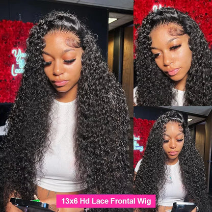 13x4 HD Lace Front Wig Deep Water Wave Human Hair – Pre-Plucked