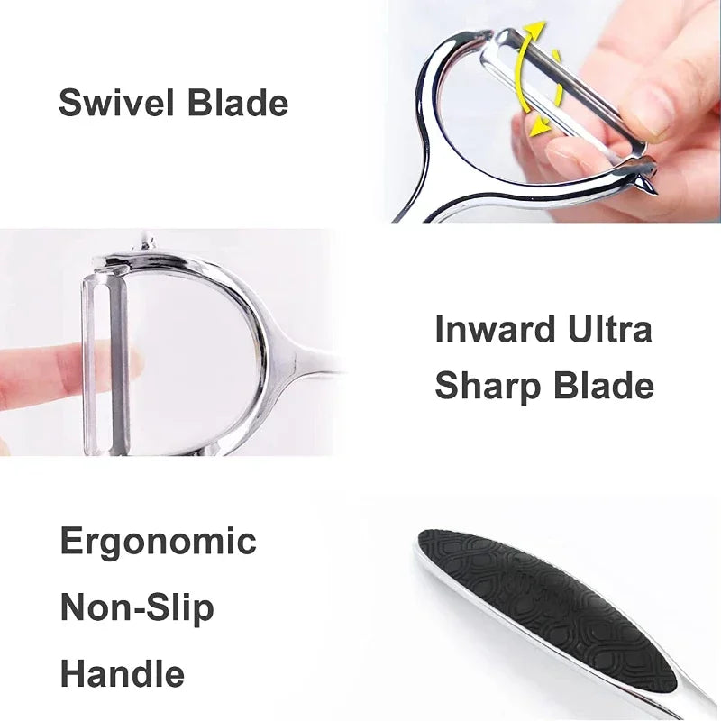 Stainless Steel Vegetable Peeler – Multi-Function Y-Peeler with Non-Slip Handle