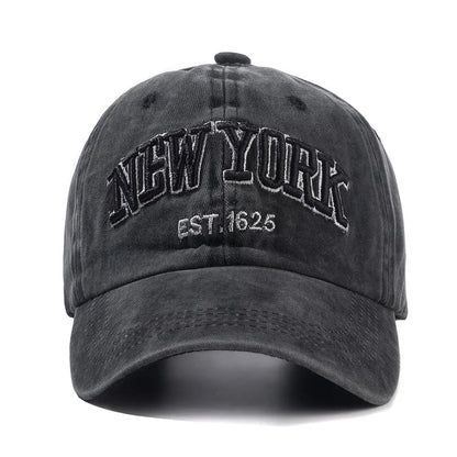 New York Washed Cotton Baseball Cap – Unisex Dad Hat