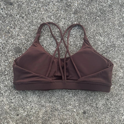 Women's Cross-Back Sports Bra – Soft Fitness Top for Yoga & Gym