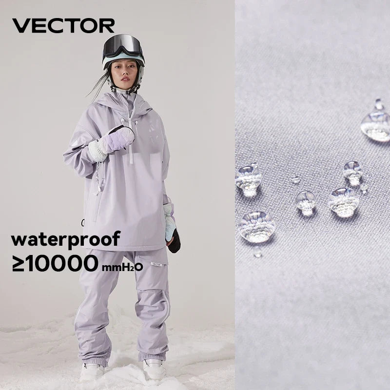 Ski Jacket & Pants Set – Waterproof Windproof Winter Ski Suit for Men & Women