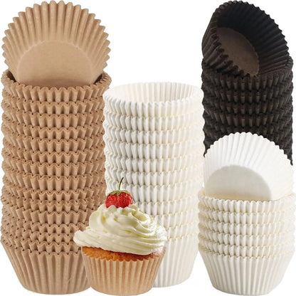 Cupcake Liners Greaseproof Baking Cups – Food Grade Muffin Wrappers (100/500/1000 pcs)