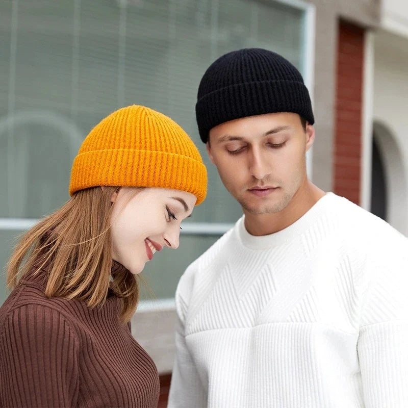 Winter Knit Beanie Hat – Warm Thermal Skull Cap for Men & Women