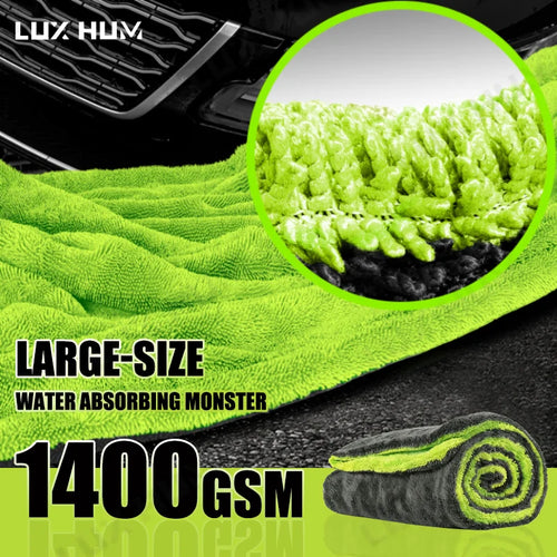 1400GSM Microfiber Car Drying Towel – Ultra-Thick Detailing Cloth
