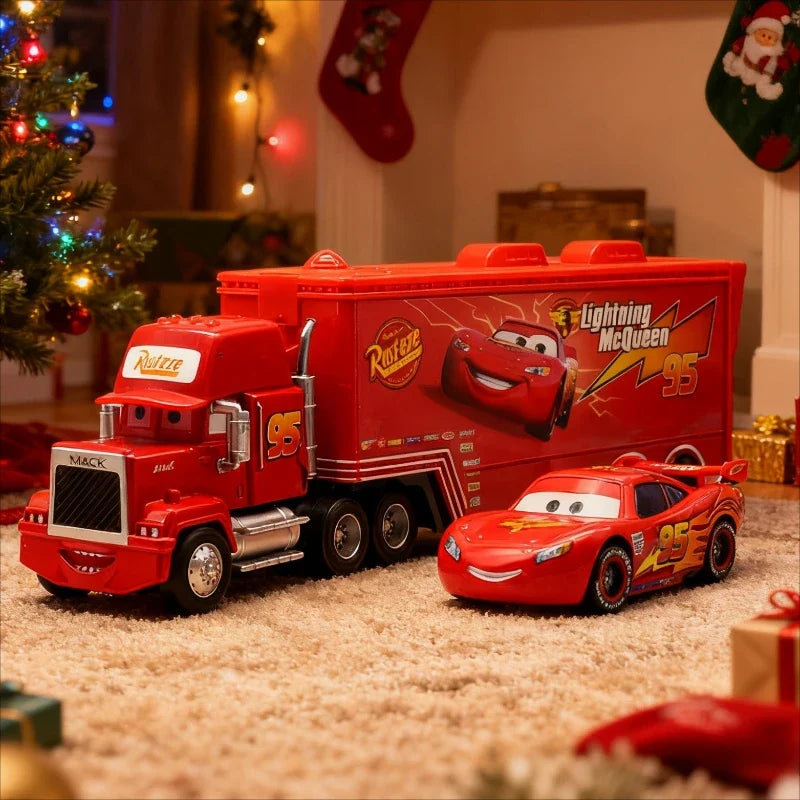 Pixar Cars Die-Cast Toy – Lightning McQueen, King & Ramirez