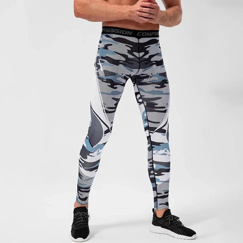Men's Compression Leggings – Gym Training Tights & Sports Pants