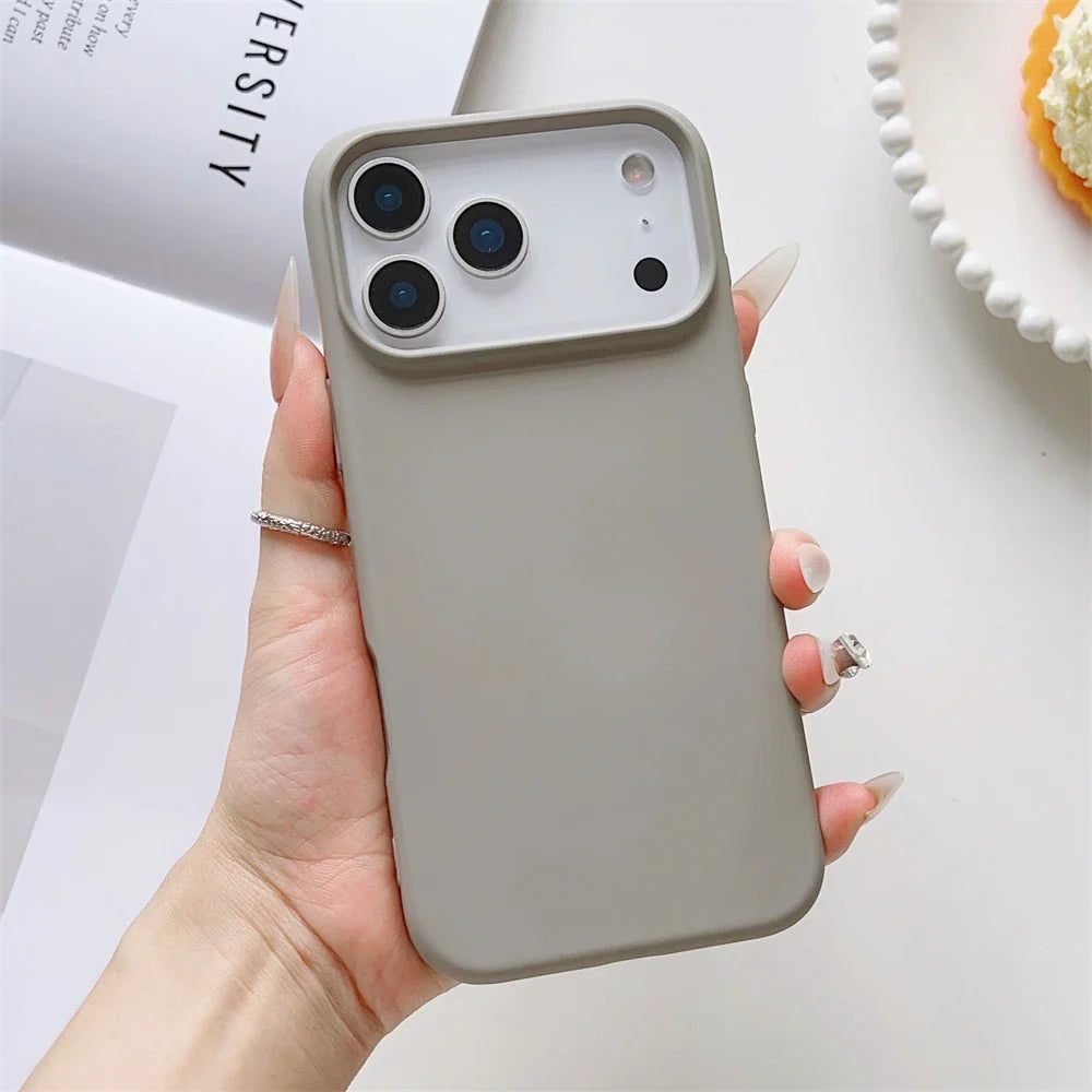 iPhone Case Matte Candy Color Liquid Silicone Shockproof Cover