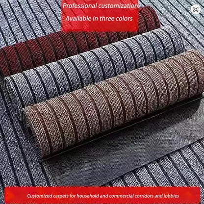 Striped Polyester Rug Runner – Kitchen & Hallway Floor Mat