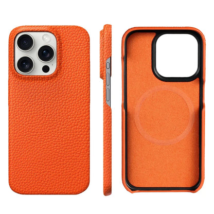 Genuine Leather MagSafe Case for iPhone 15 & 16 Series