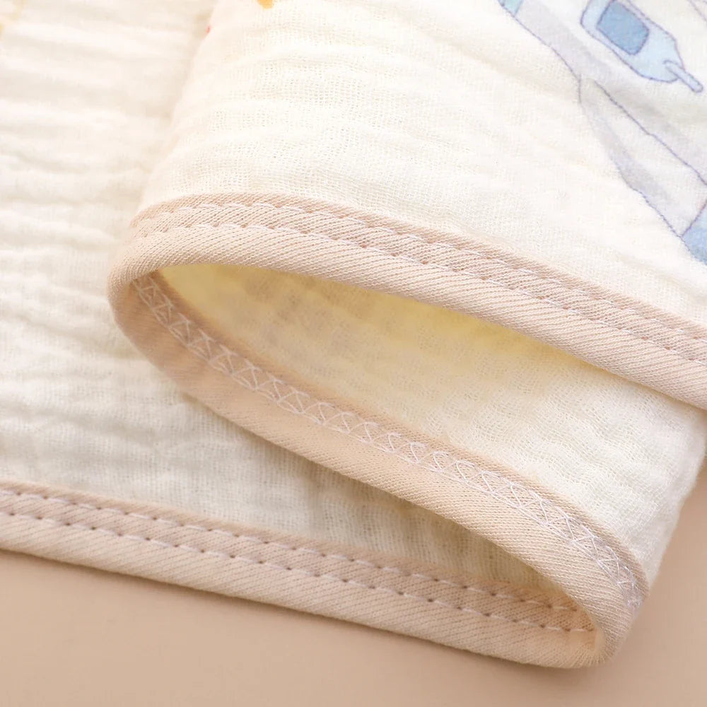 Baby Muslin Burp Cloth & Face Towel – 6-Layer Cotton Gauze