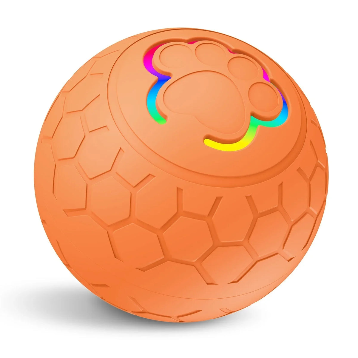Interactive Smart Pet Toy Ball – Auto Rolling, RGB Lights, USB Rechargeable for Dogs & Cats