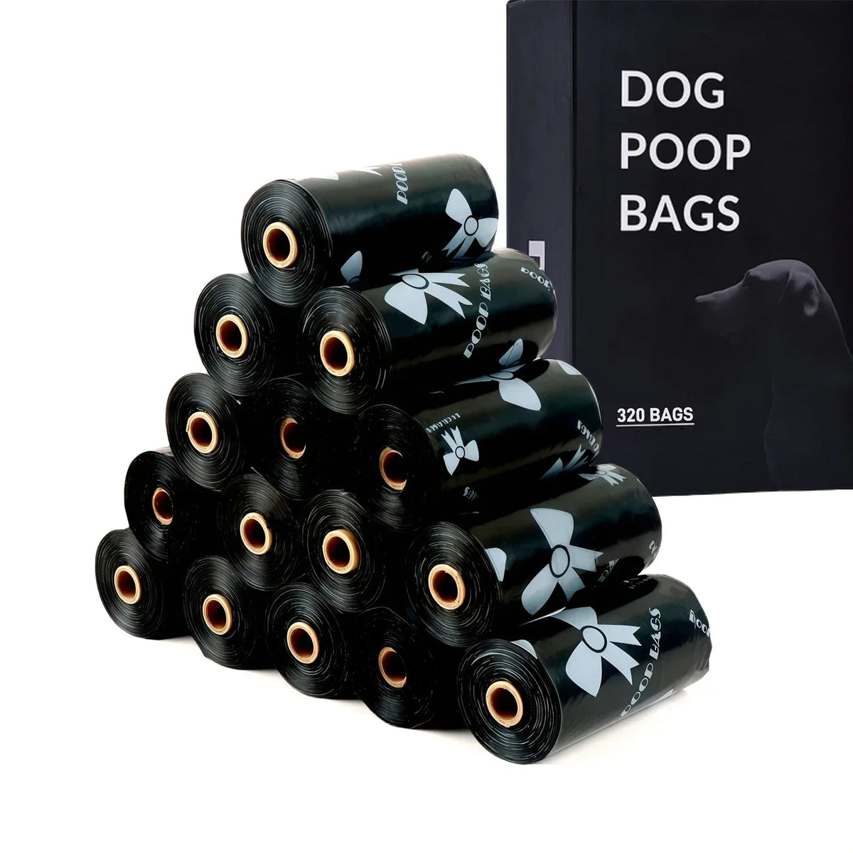 Dog Poop Bags – Thick Leakproof Pet Waste Bags, 3/6/10 Rolls