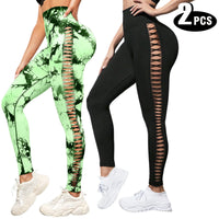 2 pieces Green Black