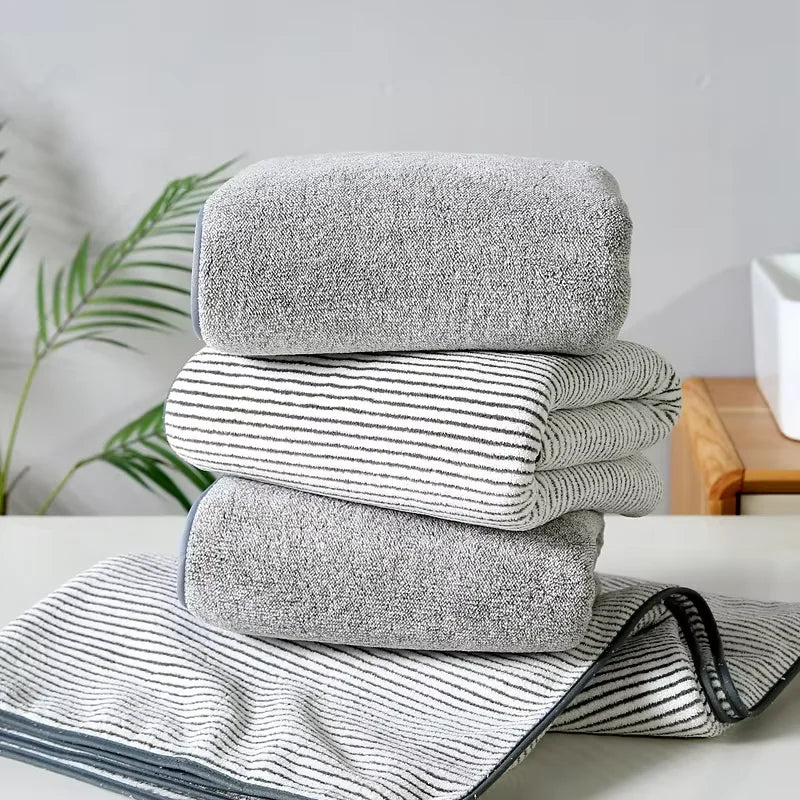Bamboo Charcoal Coral Velvet Bath Towel – Super Absorbent