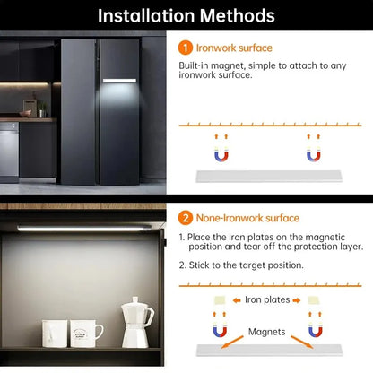 Under Cabinet LED Motion Sensor Light USB Rechargeable – 3 Color Modes