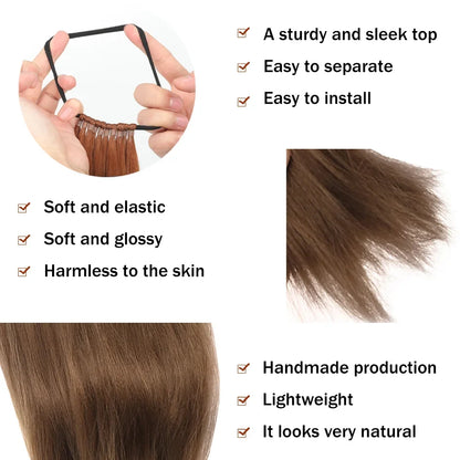 Synthetic Headband Wig Straight Long Hair 18-32 Inch Multiple Colors