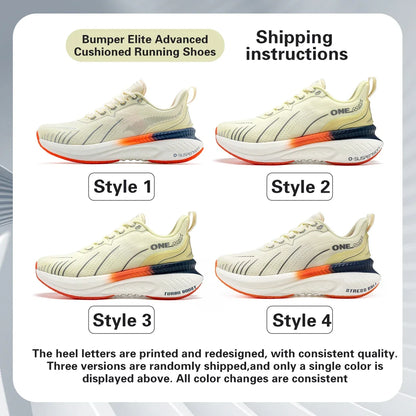 Cushioning Running Shoes Unisex – Non-Slip, Lace-Up Sports Sneakers for Heavy Runners