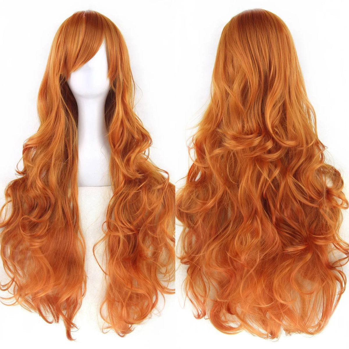 Long Curly Cosplay Wig – Synthetic Party Wig for Women