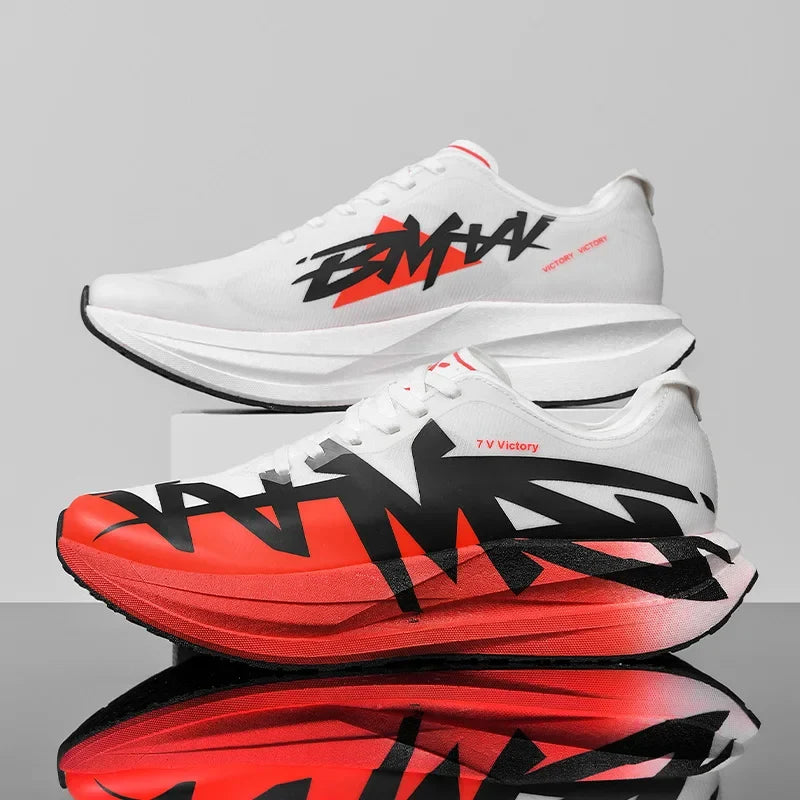 Men's Cushioned Running Sneakers Breathable Mesh Trainer