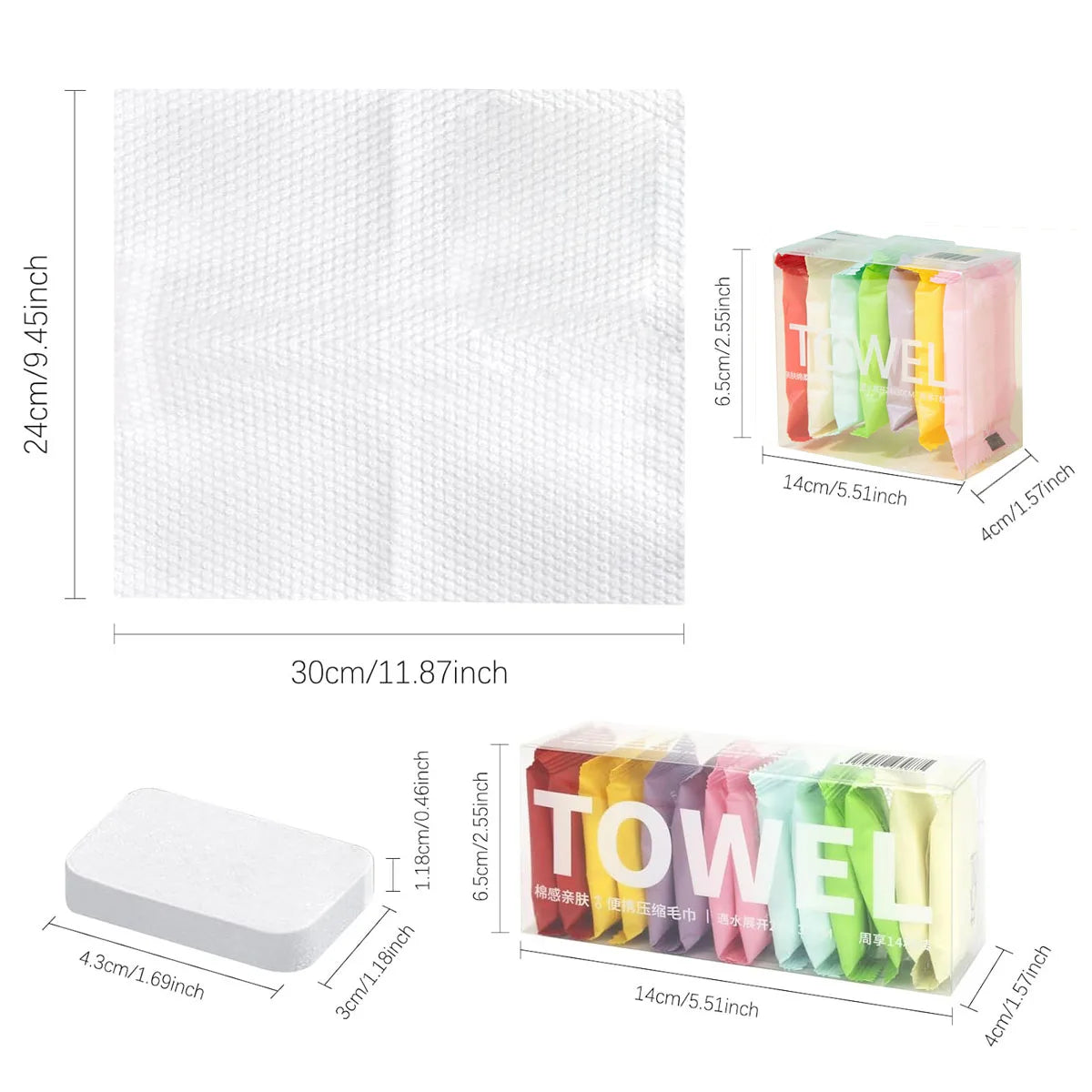Compressed Travel Towel Set – Disposable, Soft & Multi-Purpose