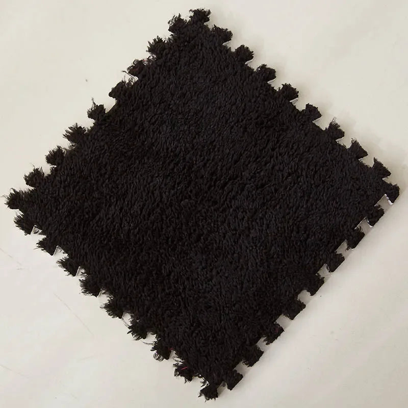 Interlocking Plush Foam Floor Tiles – 10-Piece Puzzle Play Mat Set