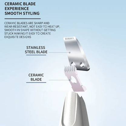 Pet Hair Trimmer with LED Light & Digital Display