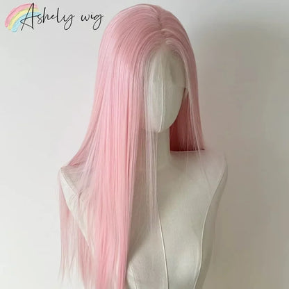 Straight Lace Front Wig – Long 26 Inch Synthetic Heat Resistant