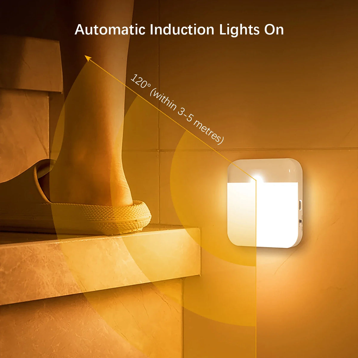 Motion Sensor Night Light USB Rechargeable Wireless Magnetic LED