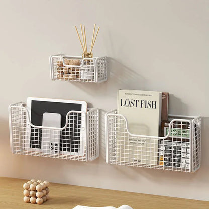 Punch-Free Wall-Mounted Storage Rack – Kitchen & Bathroom Organizer